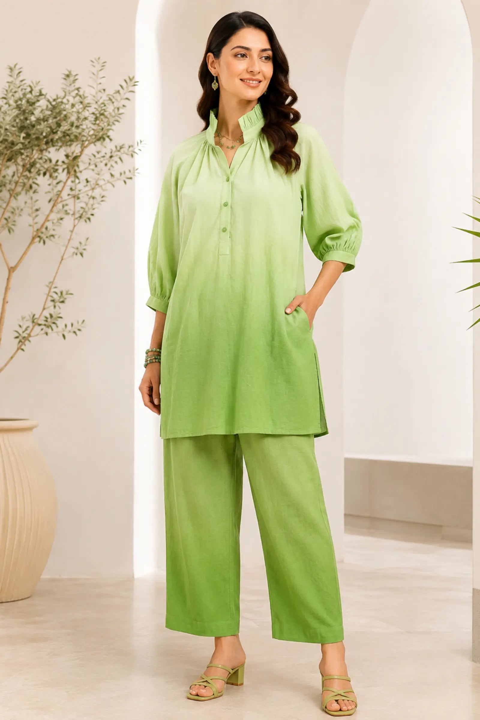 Varnika Cotton Ombre Co-ord Set