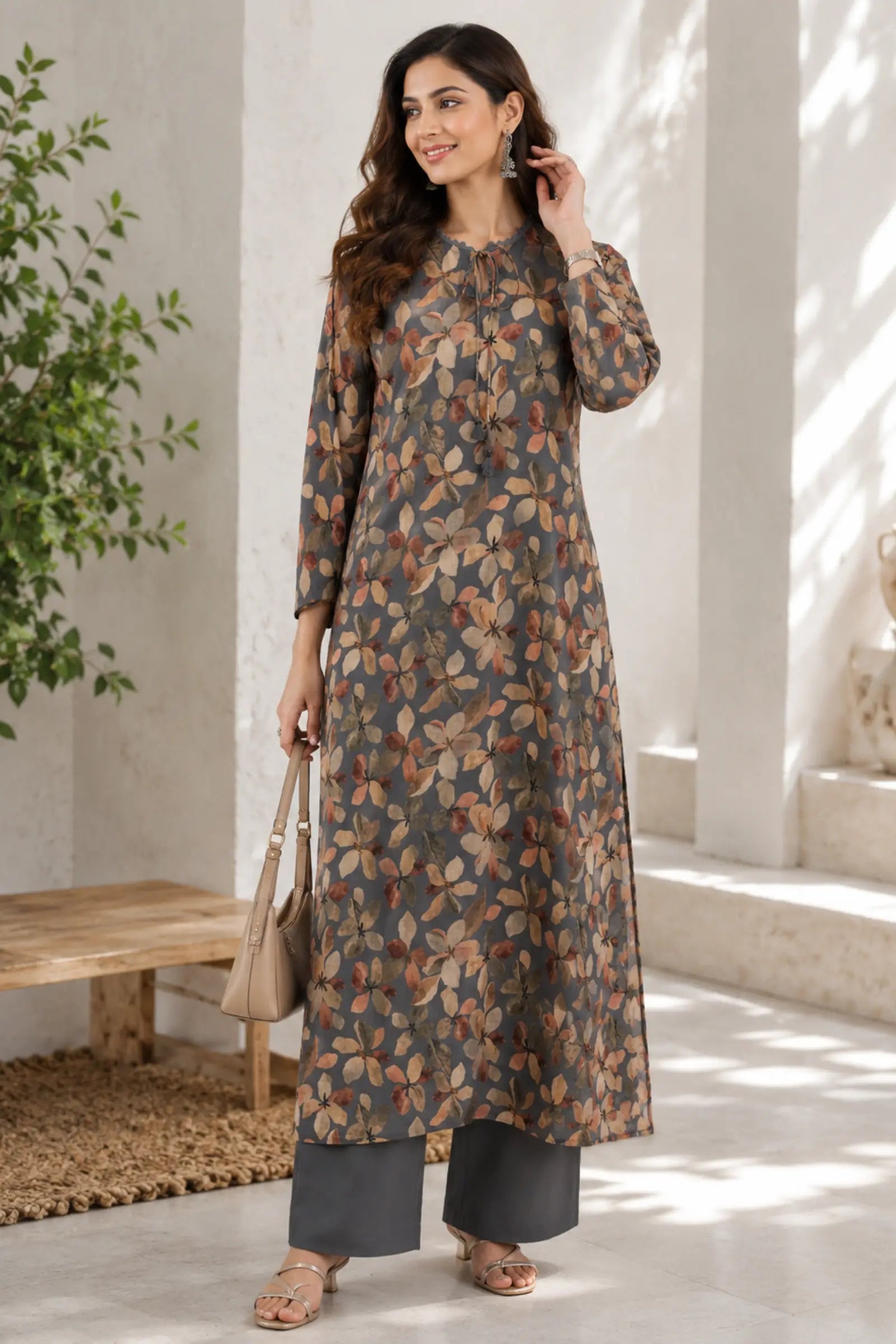 Amara Cotton Ethnic Print Kurta Set