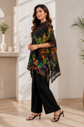 Harshi Gergette Black Floral Print Top