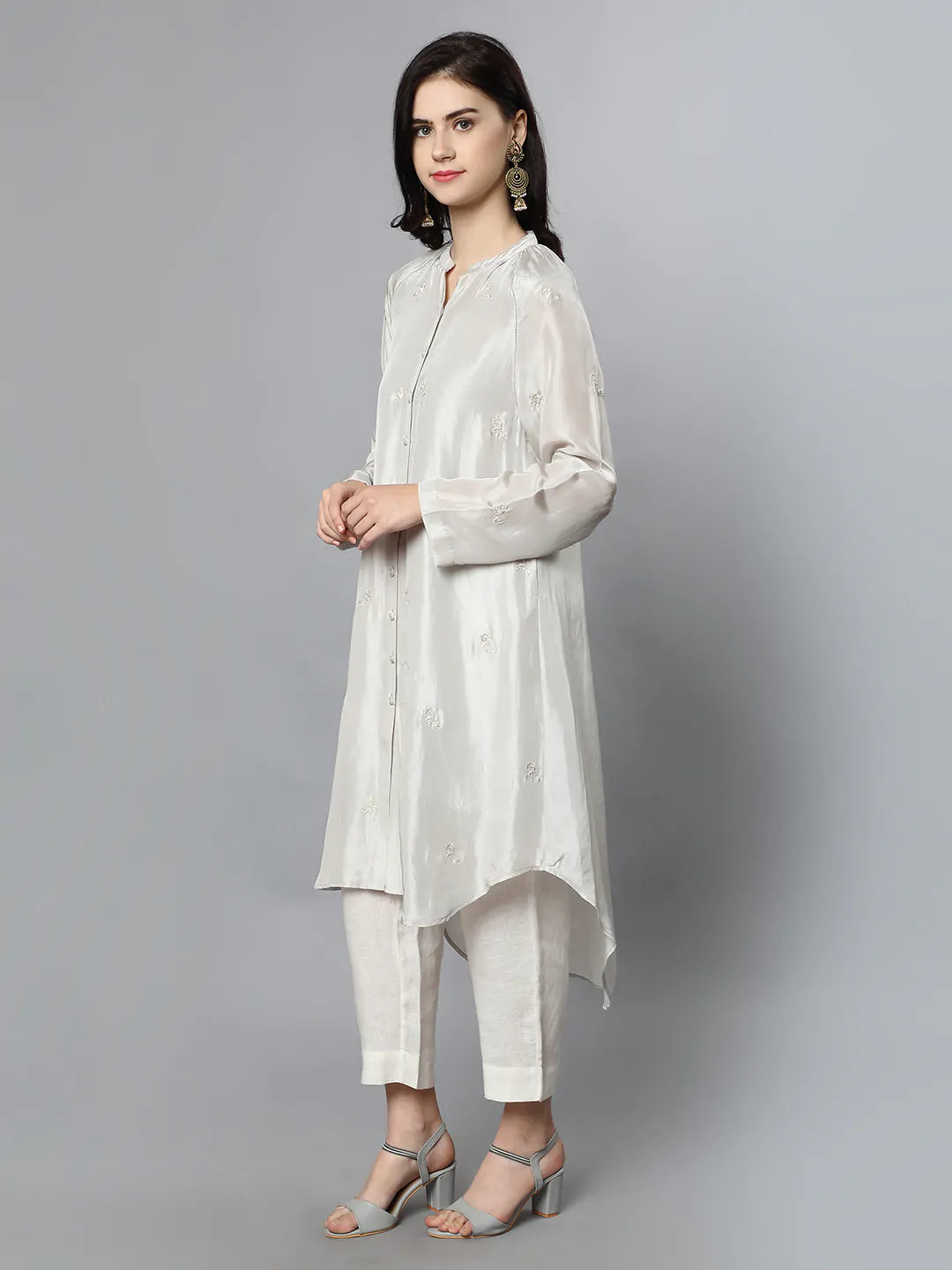 100% Cupro Silk petal tunic