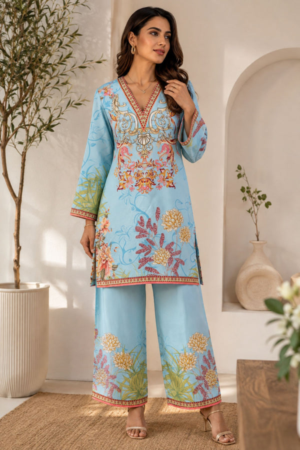 Barkha Crepe Printed Co-ord Set