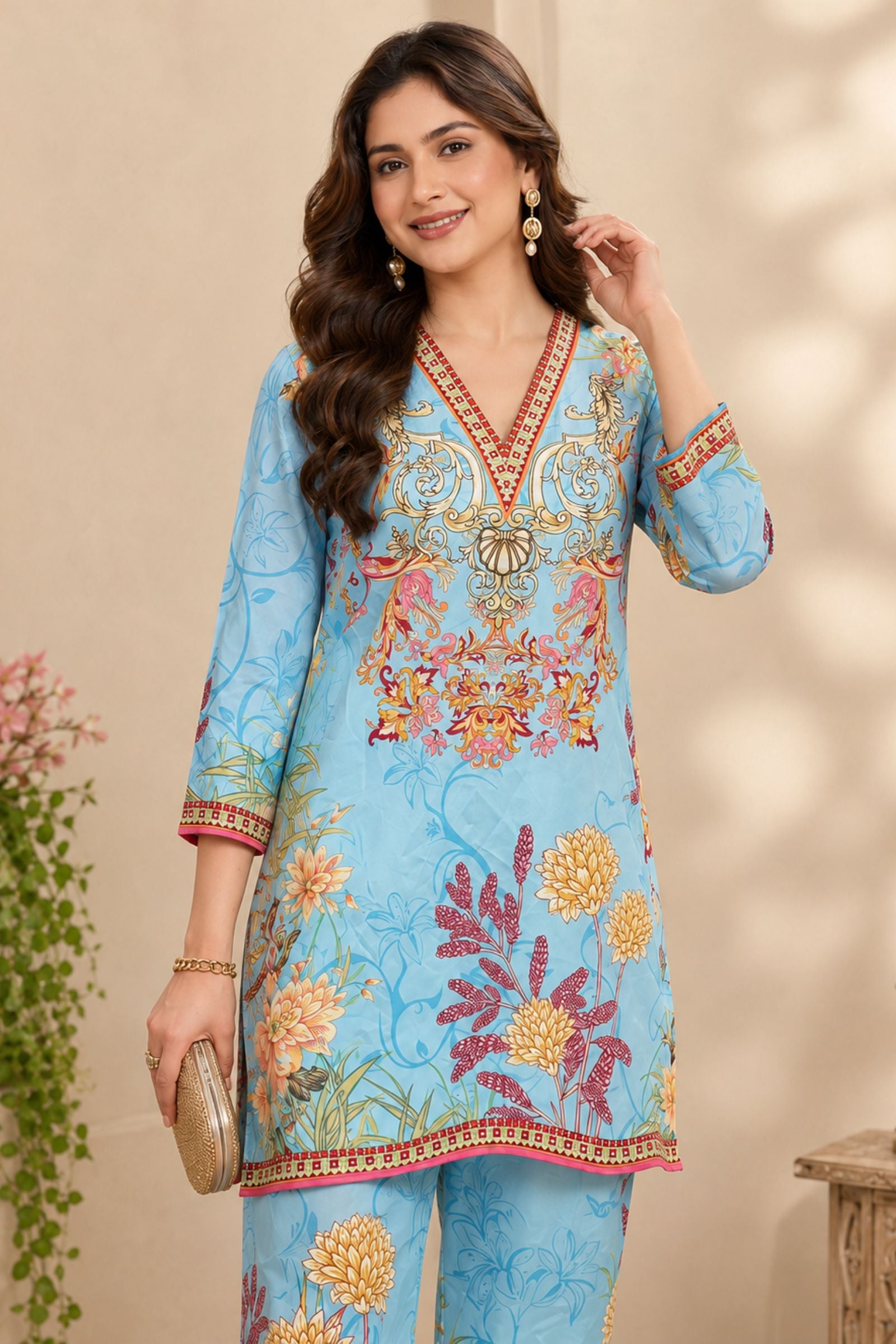 Barkha Crepe Printed Co-ord Set