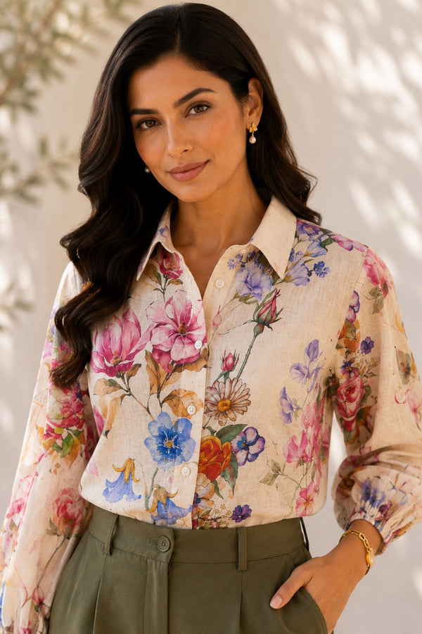 Vritika Cotton Flora Shirt