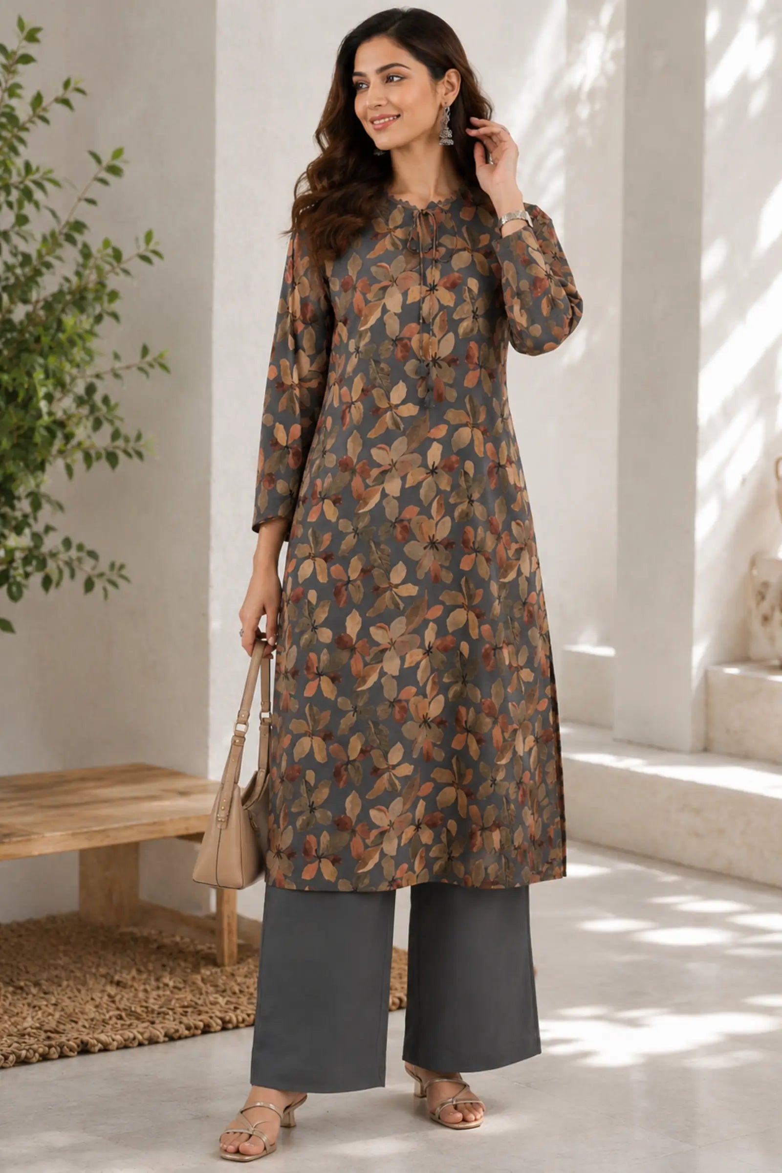 Amara Cotton Ethnic Print Kurta Set