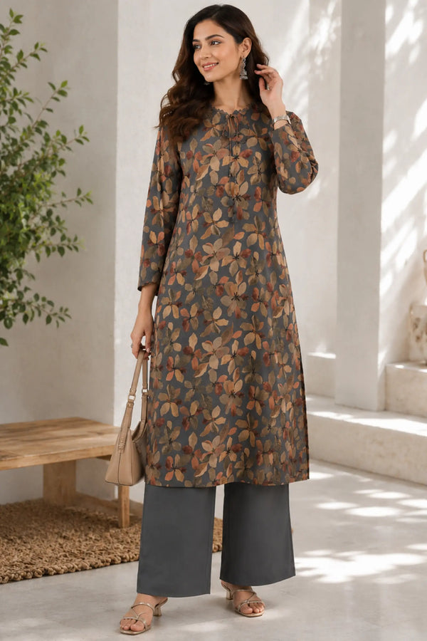 Amara Cotton Ethnic Print Kurta Set