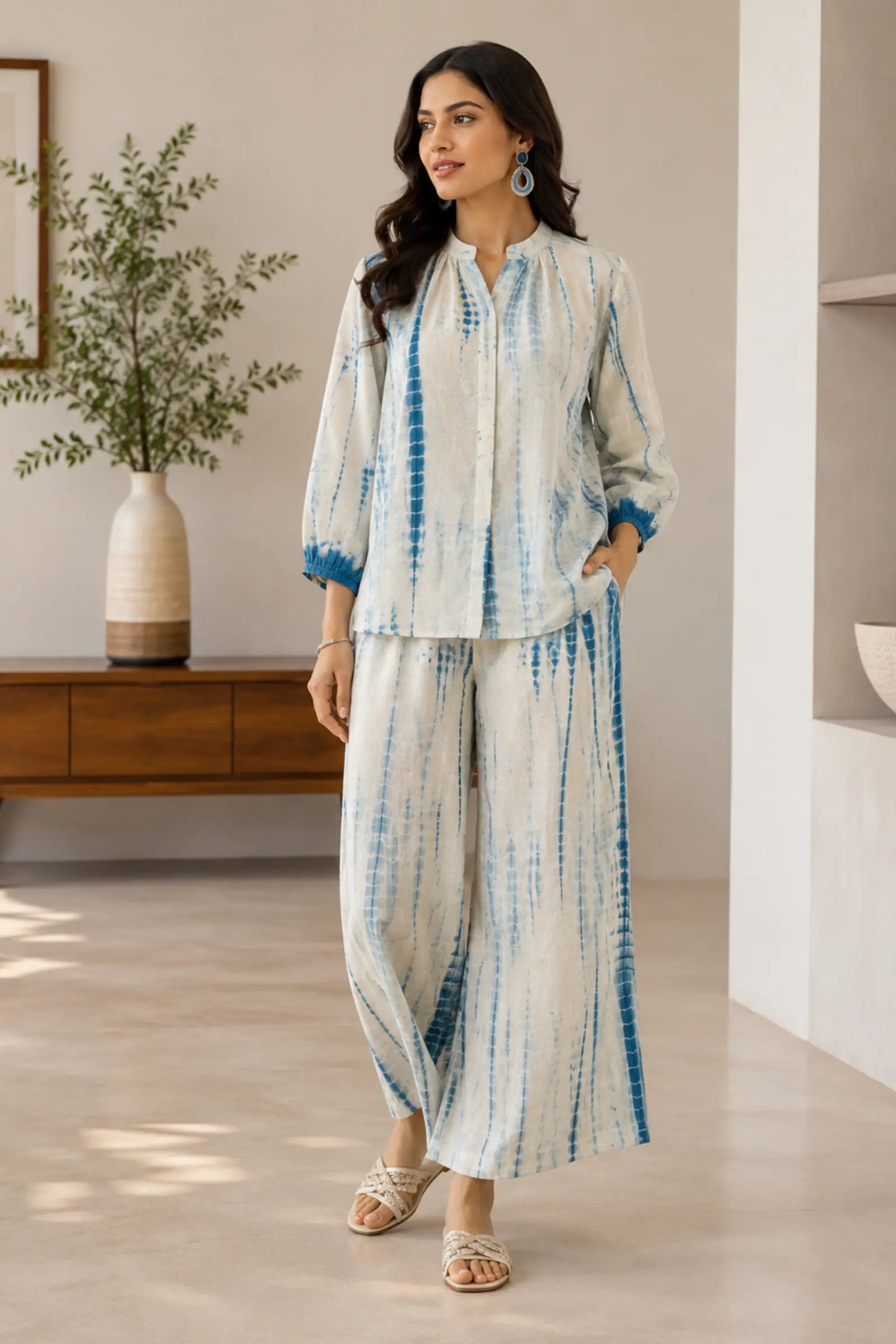 Hamsika Cotton Patchwork Floral Print Co-ord Set