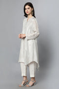 Cupro Silk petal tunic paired with100% Cotton Trouser
