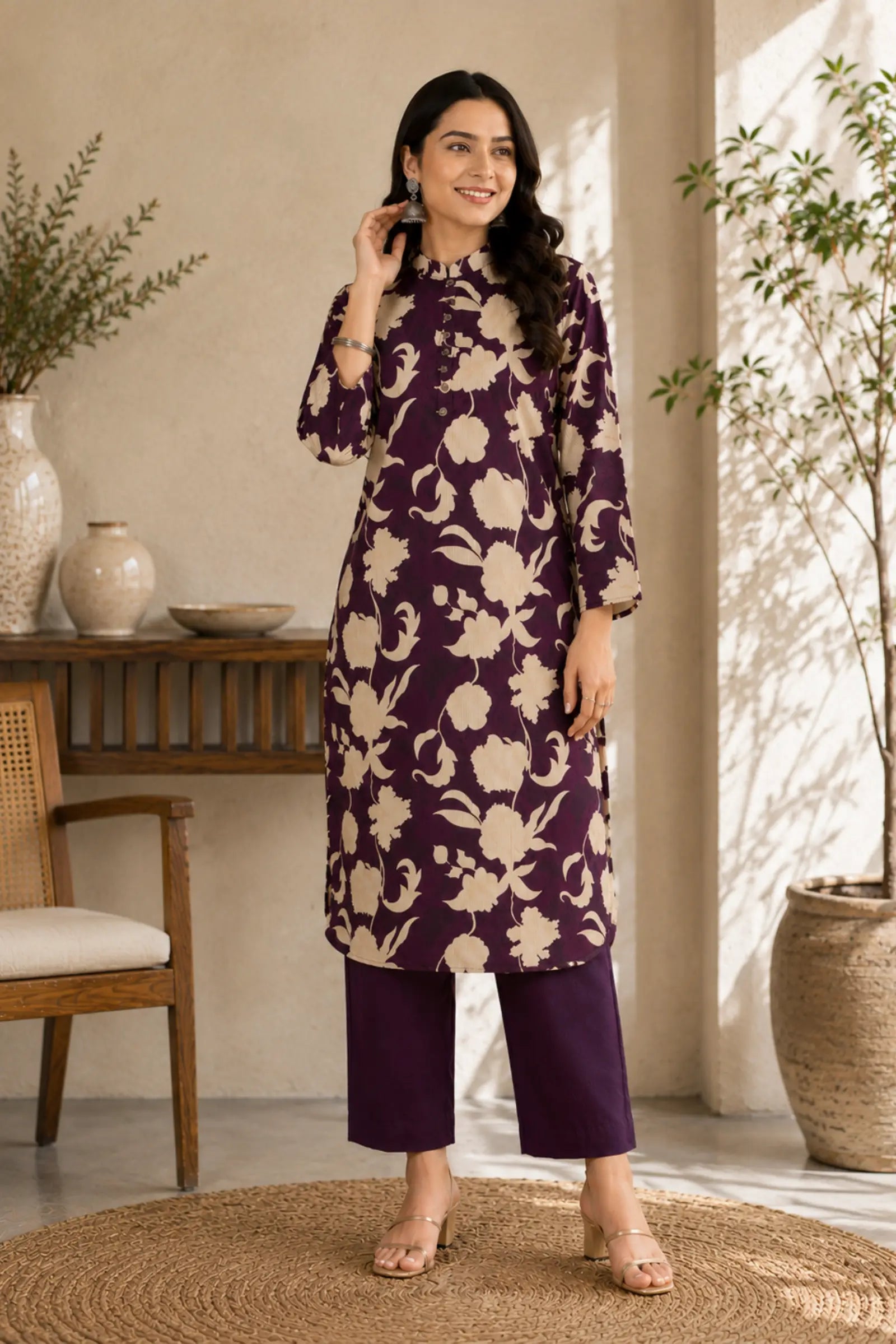 Laksha Cotton Floral Print Complete Suit Set