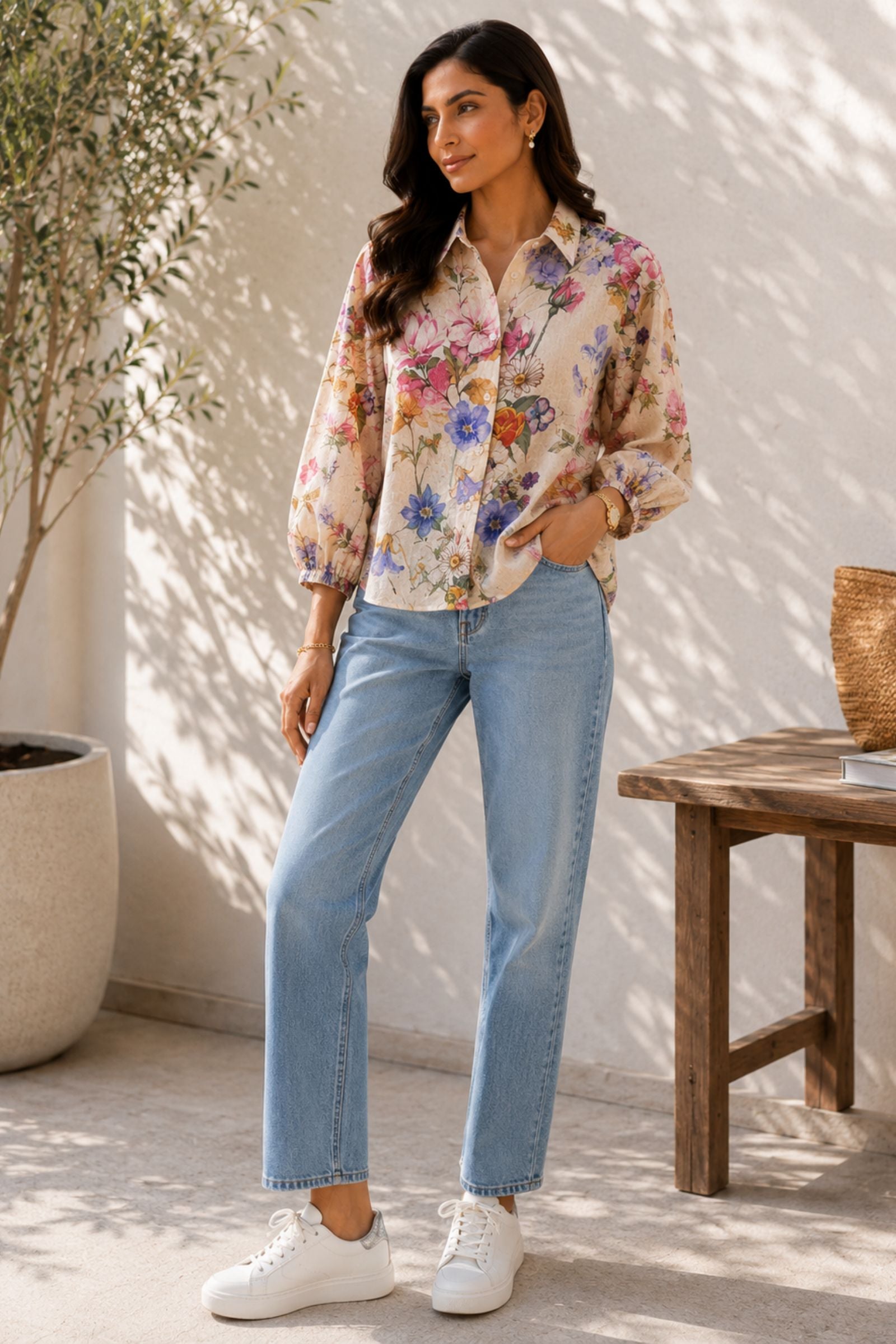 Vritika Cotton Flora Shirt