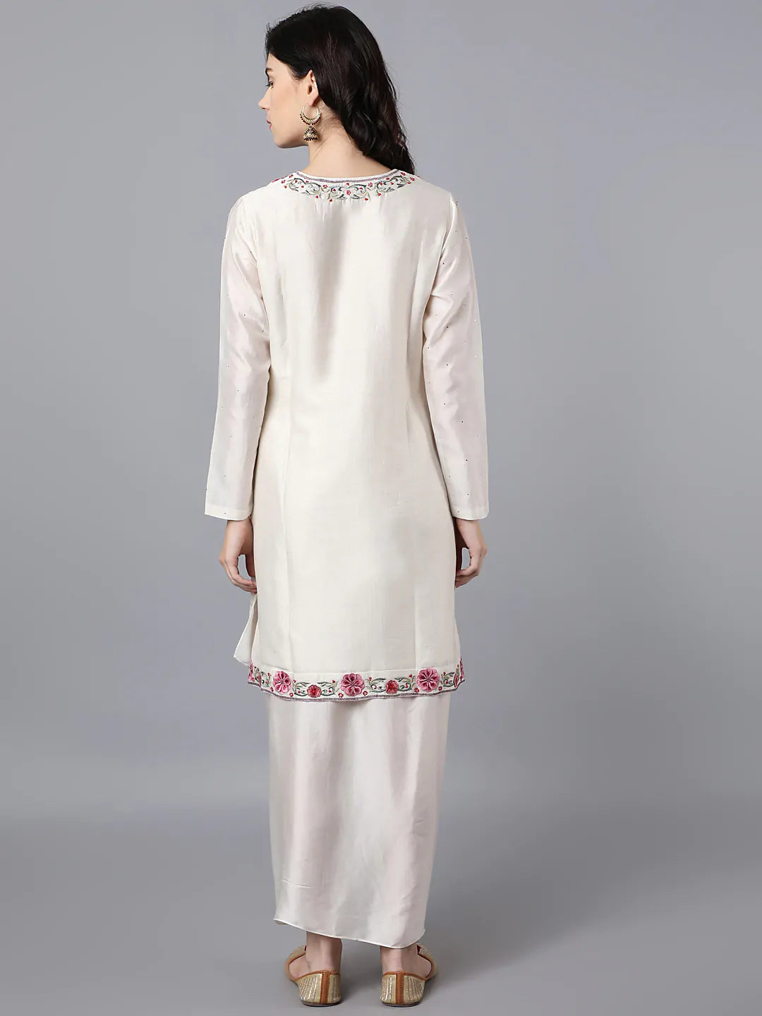 Ivory dhoti Set