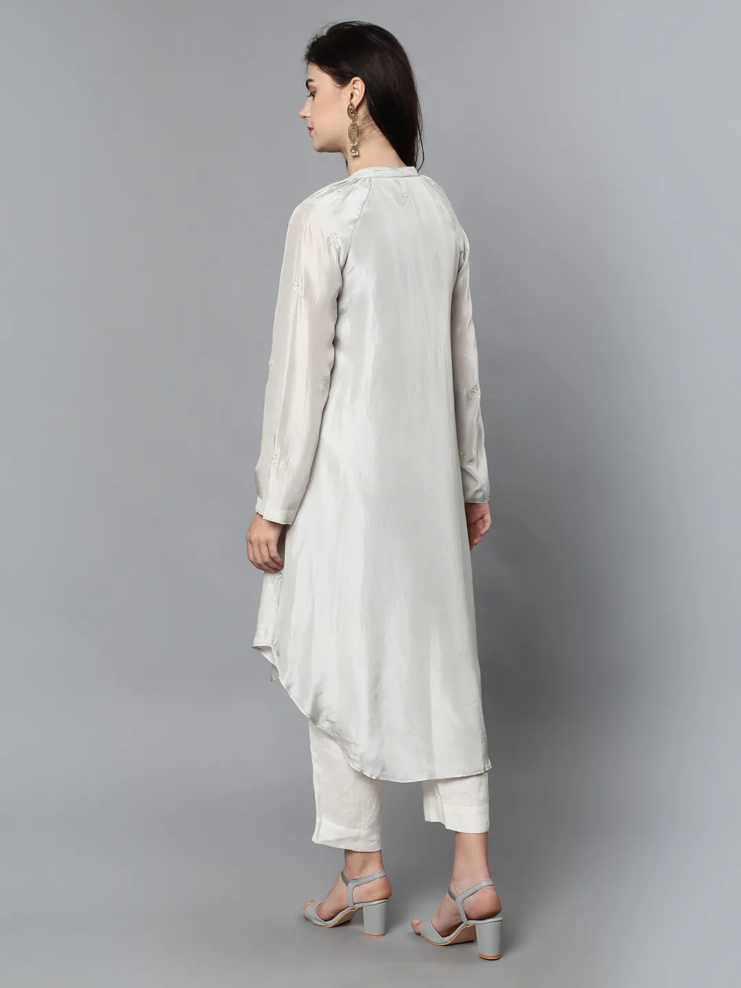 100% Cupro Silk petal tunic