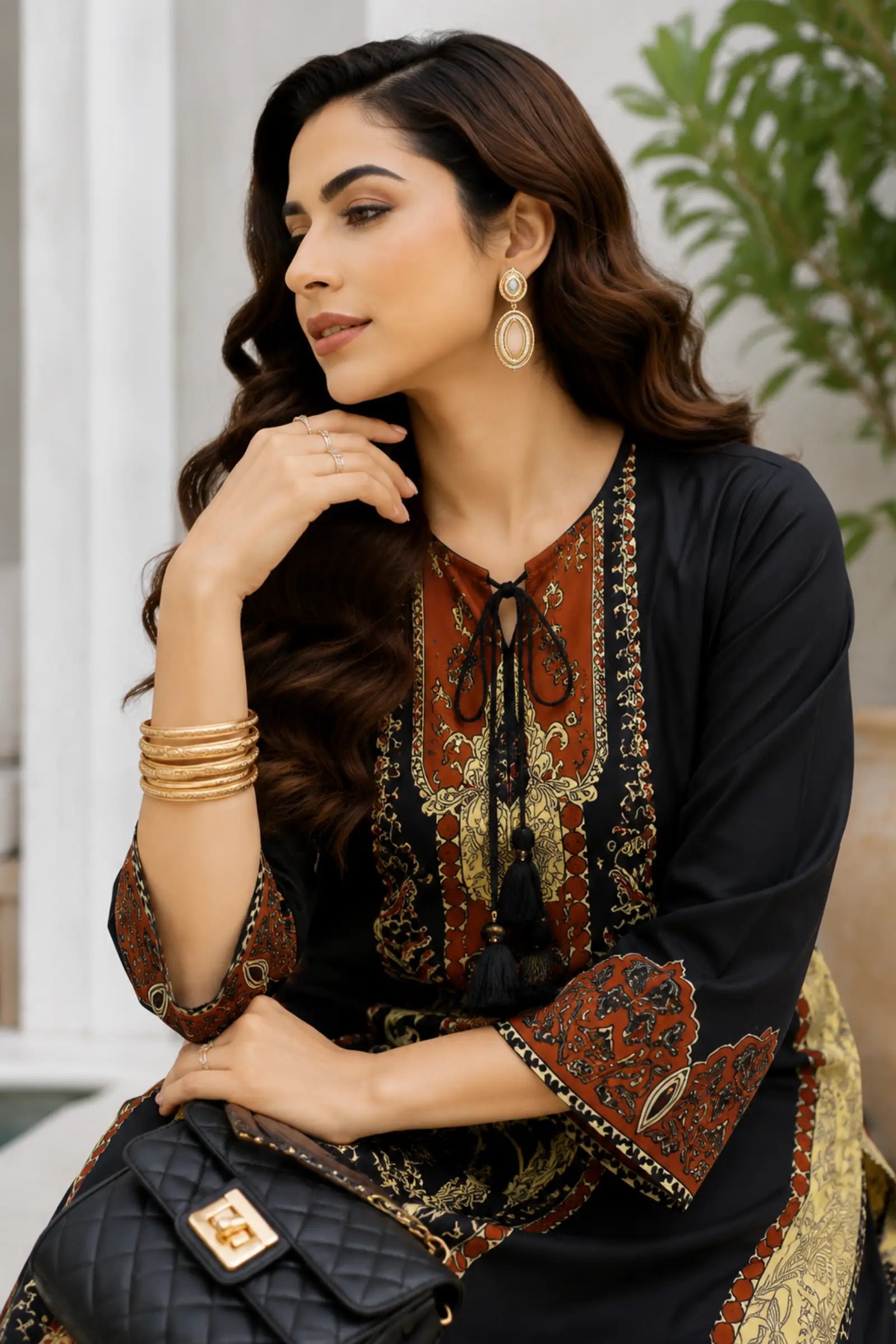 Kavyana Royal Legacy Printed Kurta Set