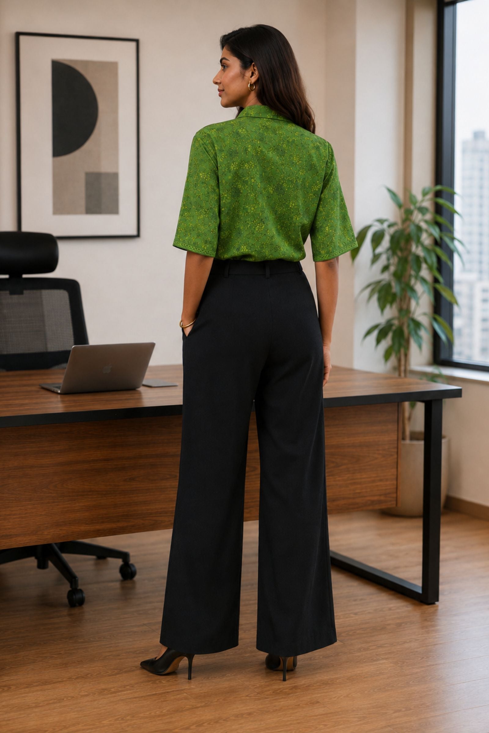 Olive Garden Printed Cotton Shirt