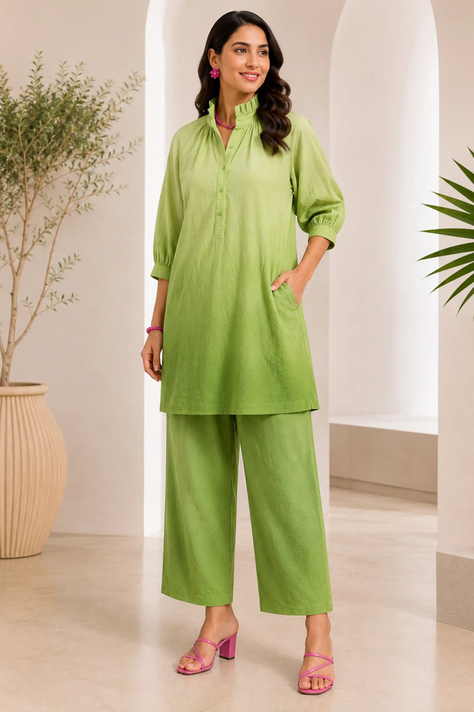 Varnika Cotton Ombre Co-ord Set