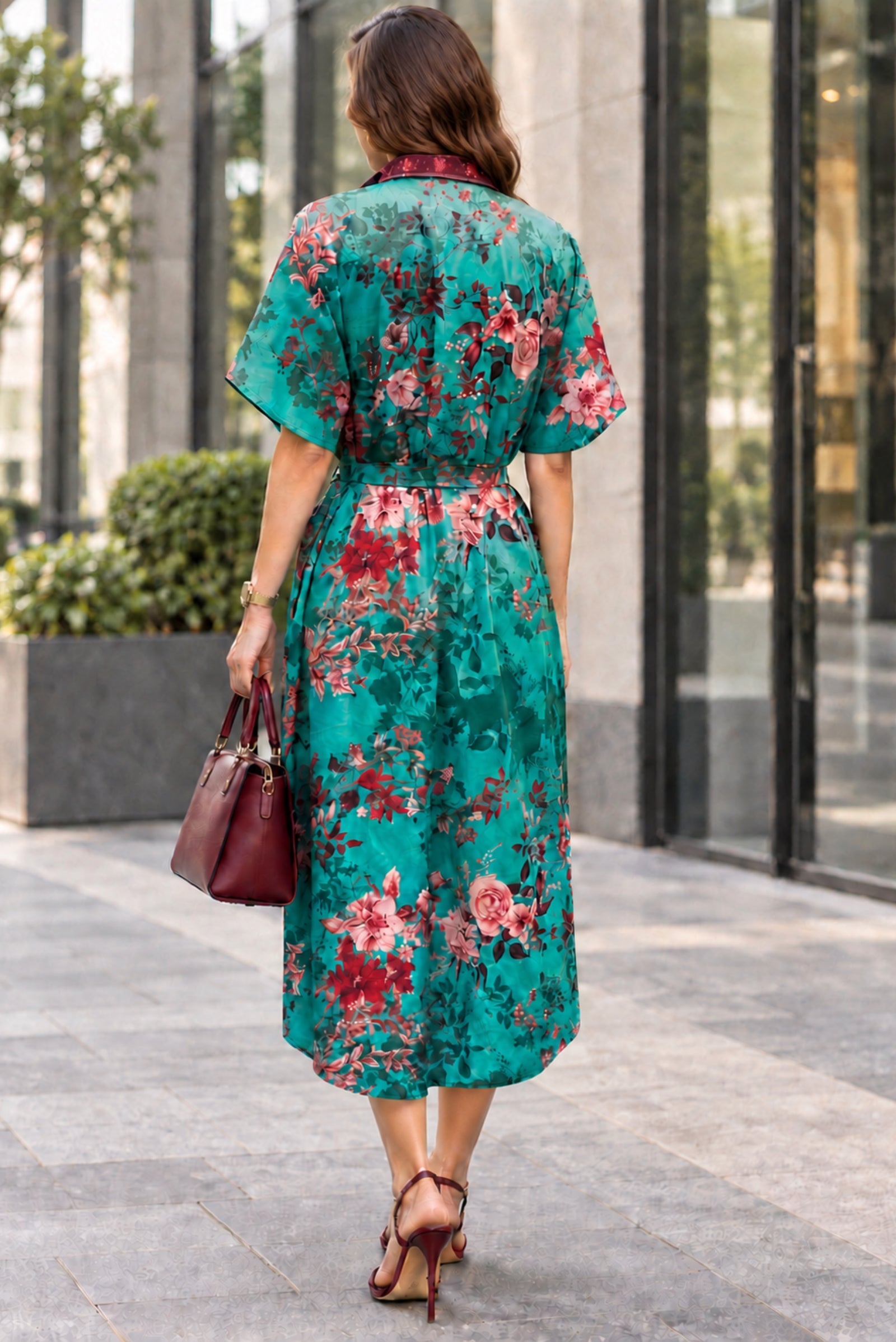 Chitrani Crepe Floral Dress