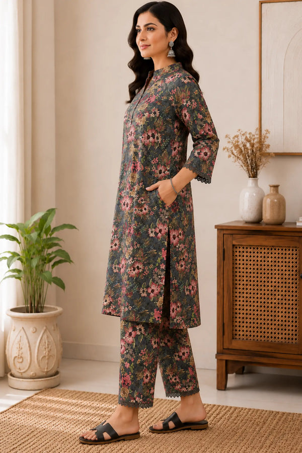 Aashvi Cotton Ethnic Print Kurta Set