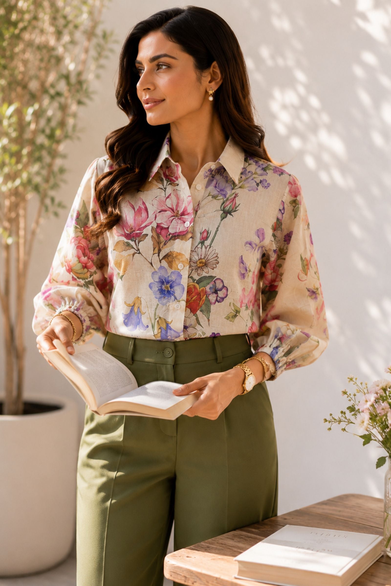 Vritika Cotton Flora Shirt