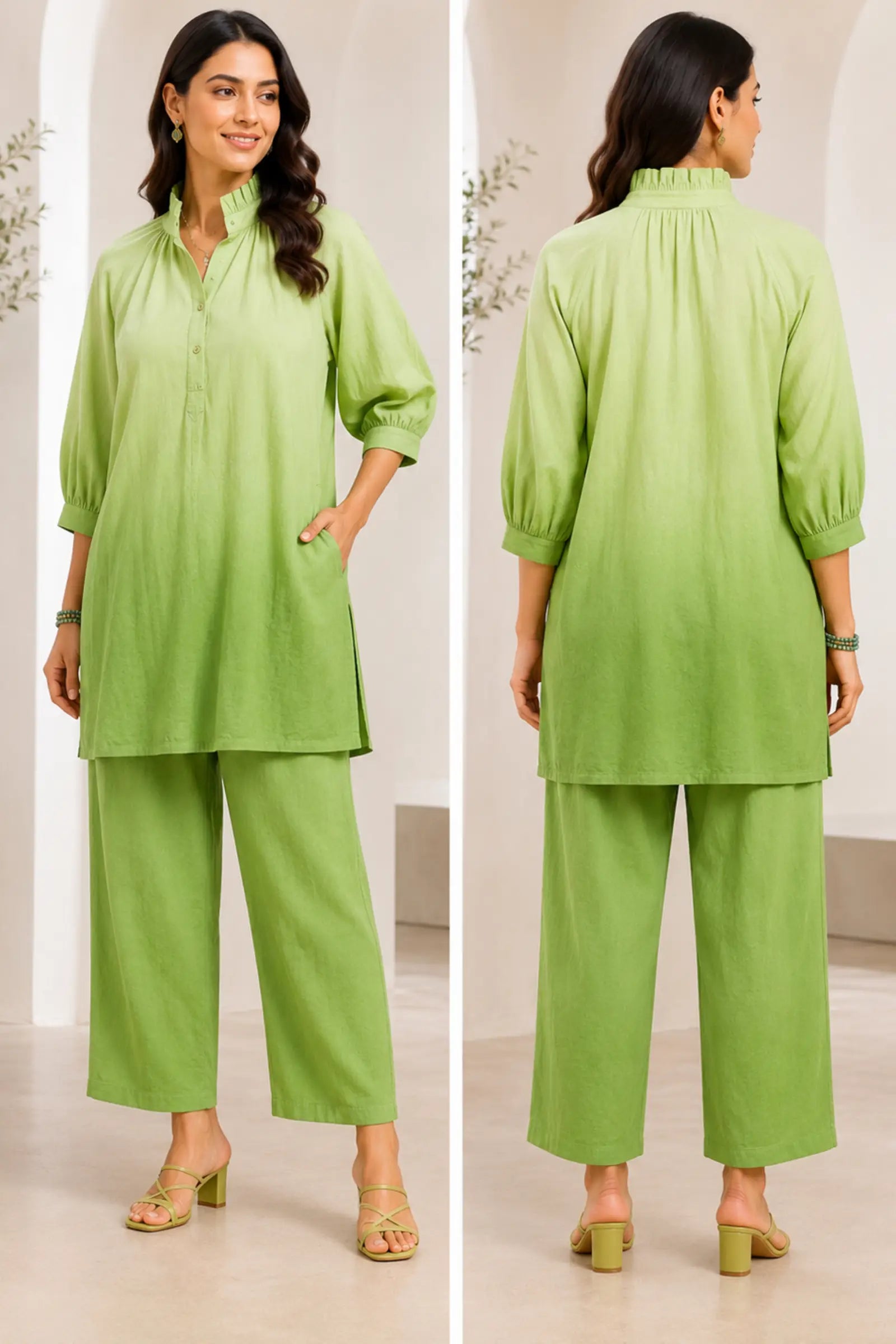 Varnika Cotton Ombre Co-ord Set
