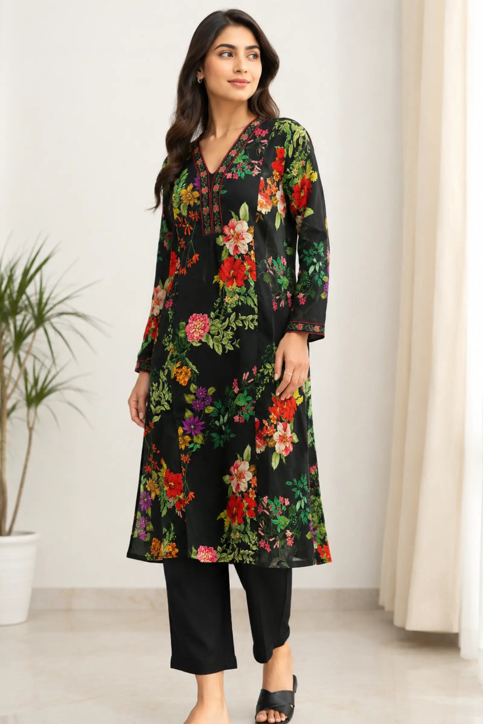 Mokshya Cotton Printed Kurta Set