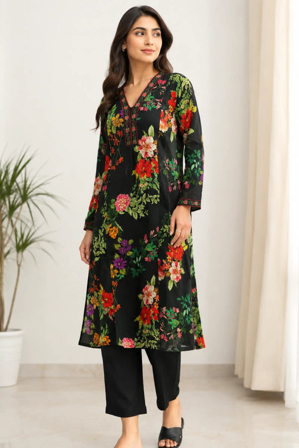 Mokshya Cotton Printed Kurta Set