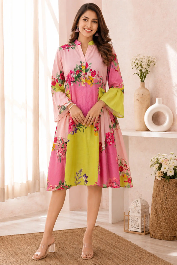 Saisha Cotton A Line Dress