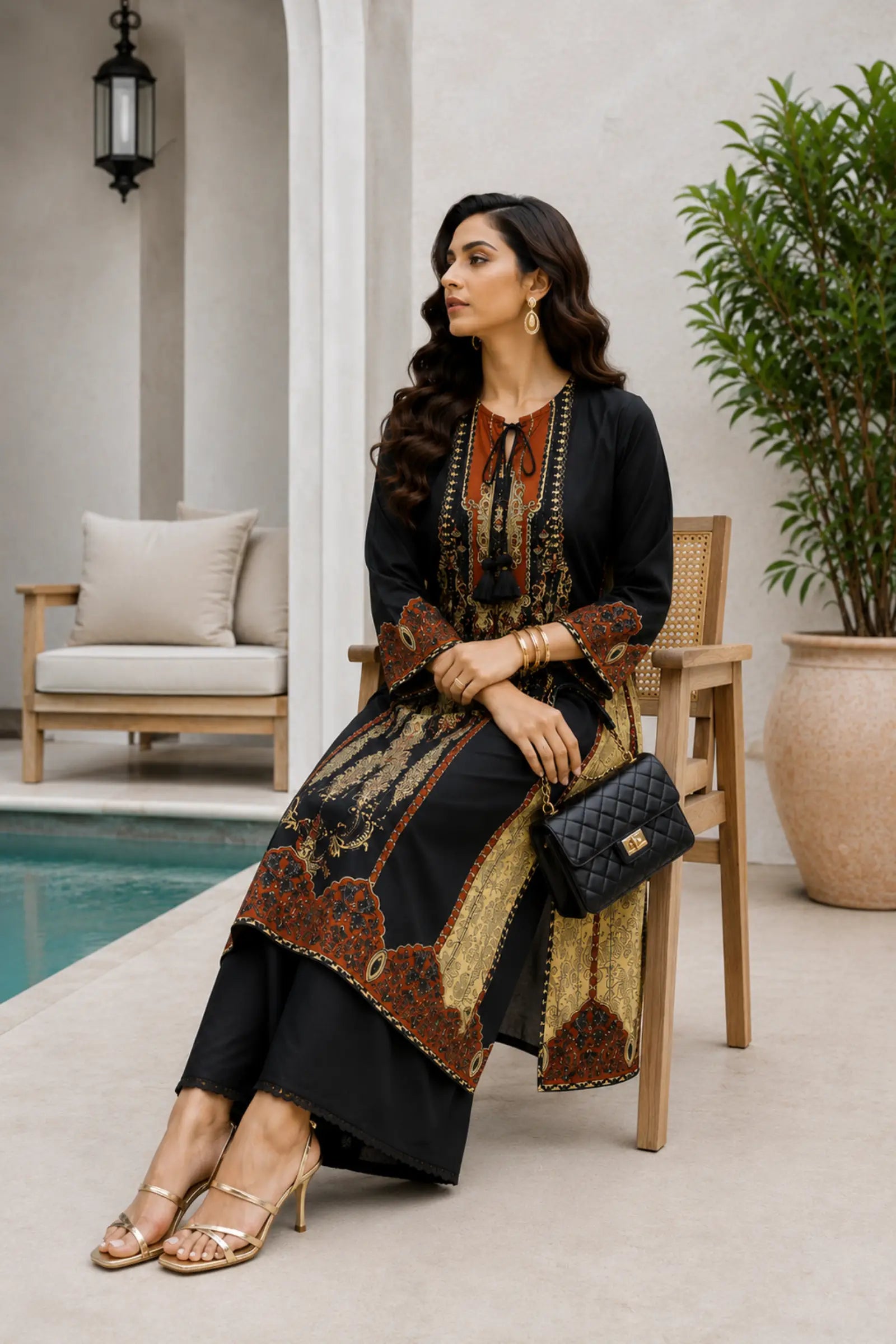 Kavyana Royal Legacy Printed Kurta Set