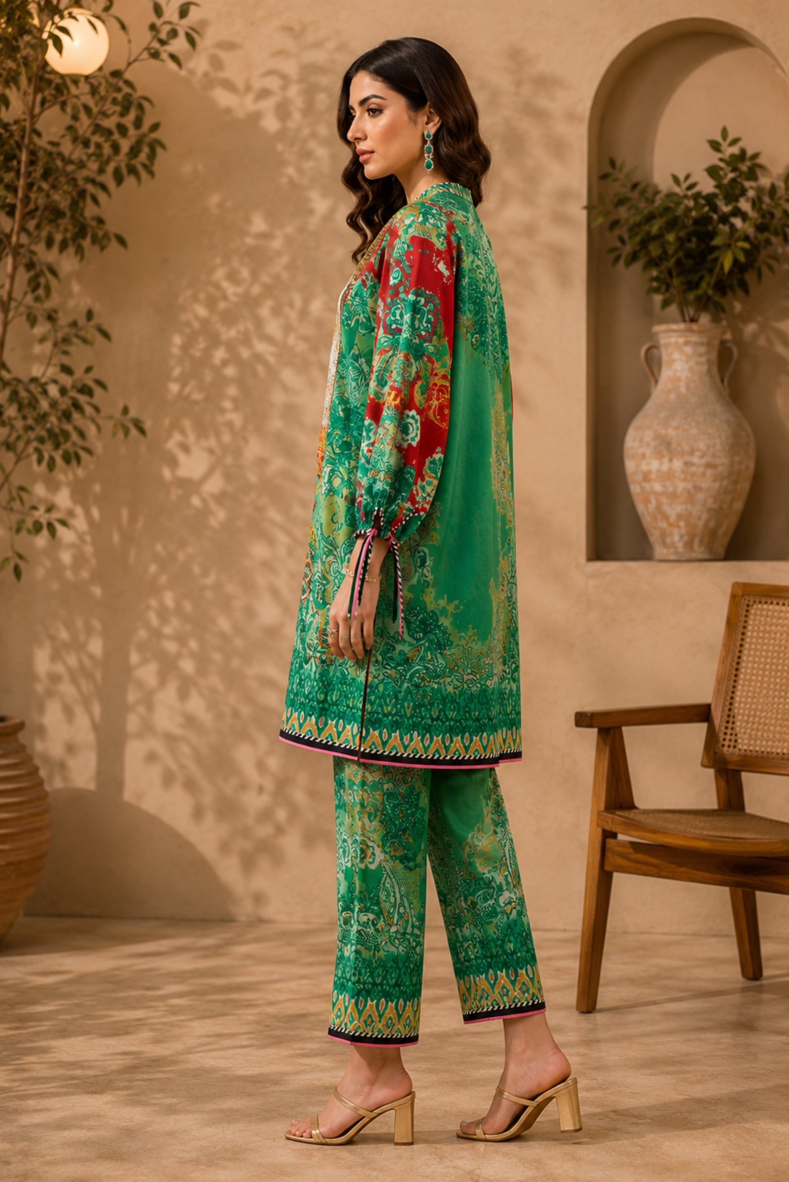 Serin Multi Color Printed Co-ord Set