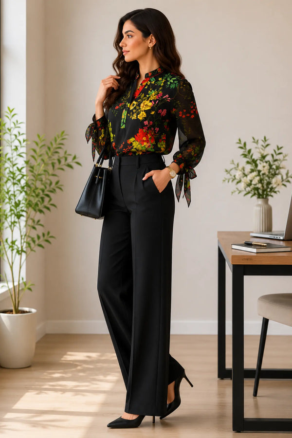 Ravanya Enchanted Bloom Georgette Top