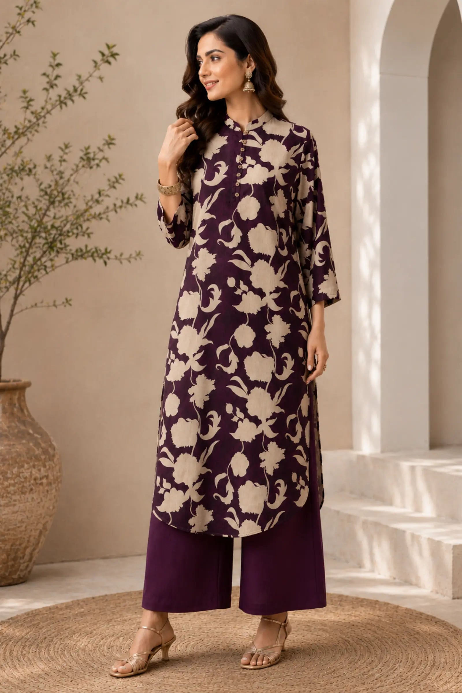 Laksha Cotton Floral Print Complete Suit Set