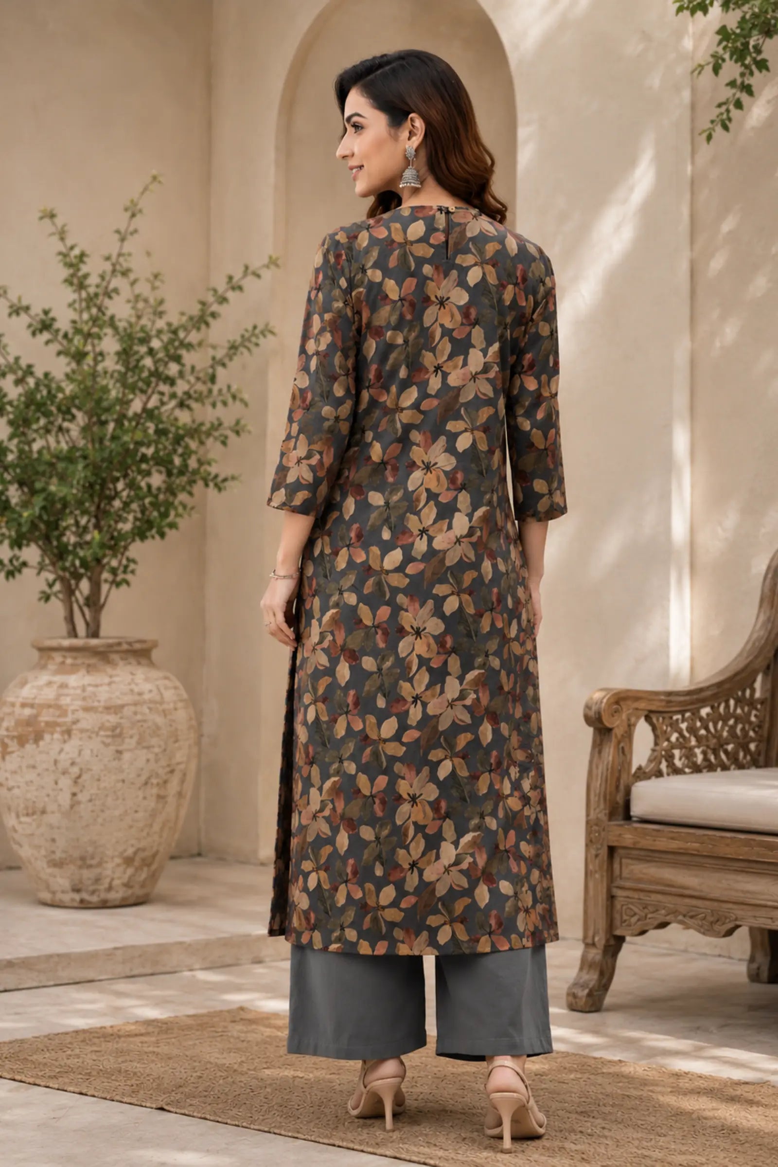Amara Cotton Ethnic Print Kurta Set