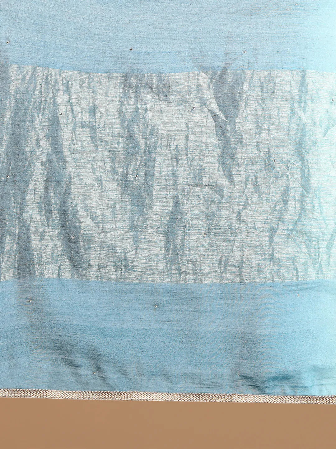 Pastel blue high low kurta with hand and machine embroidery , paired with embroidered wide farshi