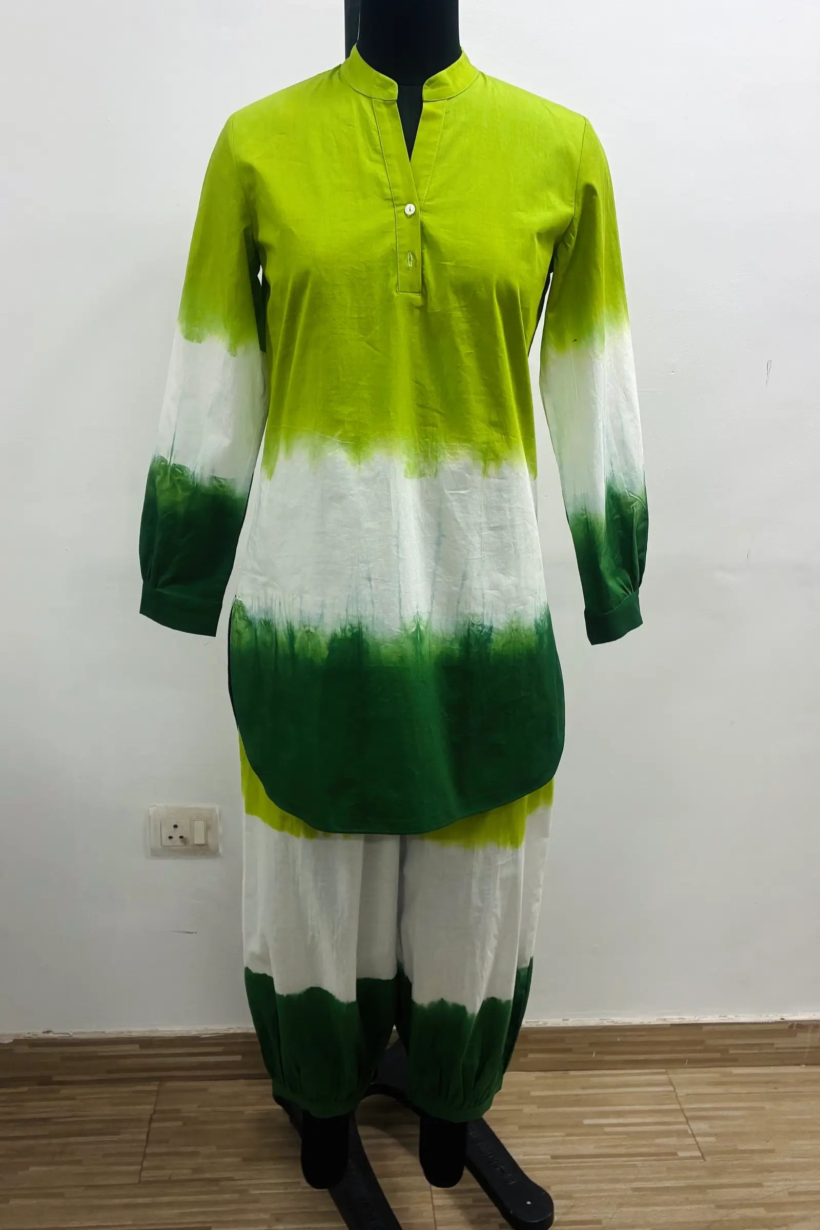 Green Aura Ombre Co-ord Set