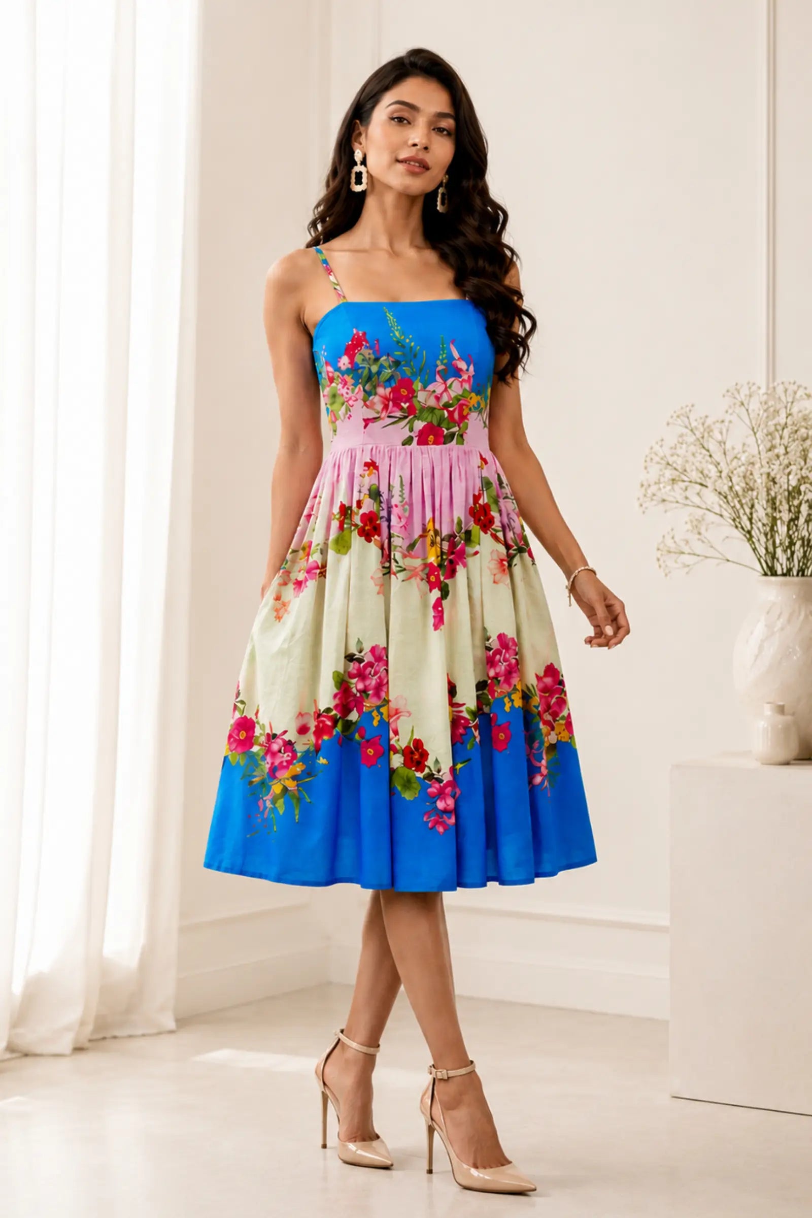 Sriyanshi cotton floral print dress