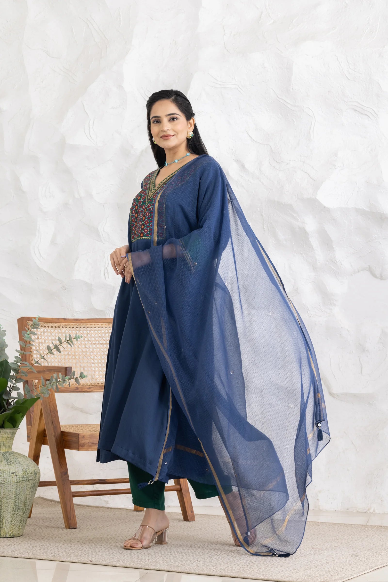 Kota Dupatta Blue