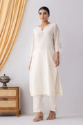Aish Striped Chanderi Kurta Set