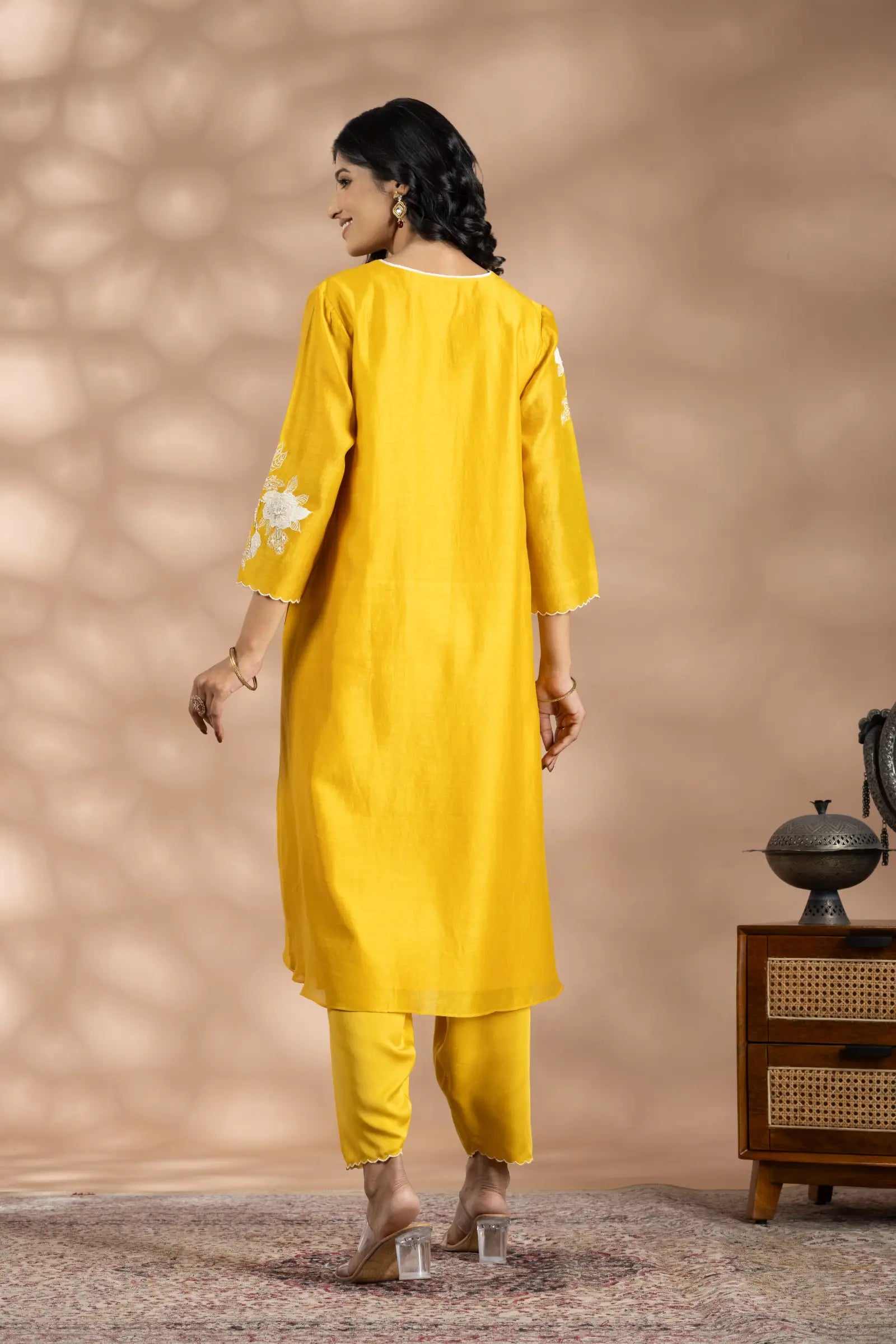 Floral Applique Kurta